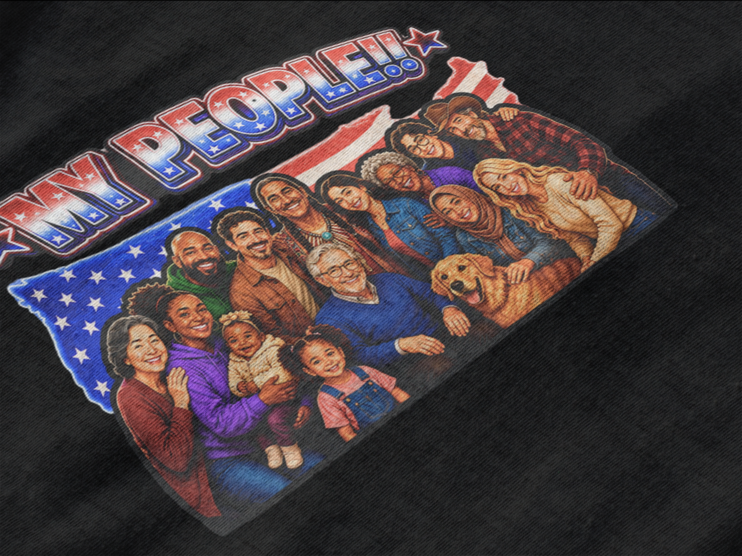My People Diversity Sweatshirt – Inclusive USA Unity Graphic Crewneck
