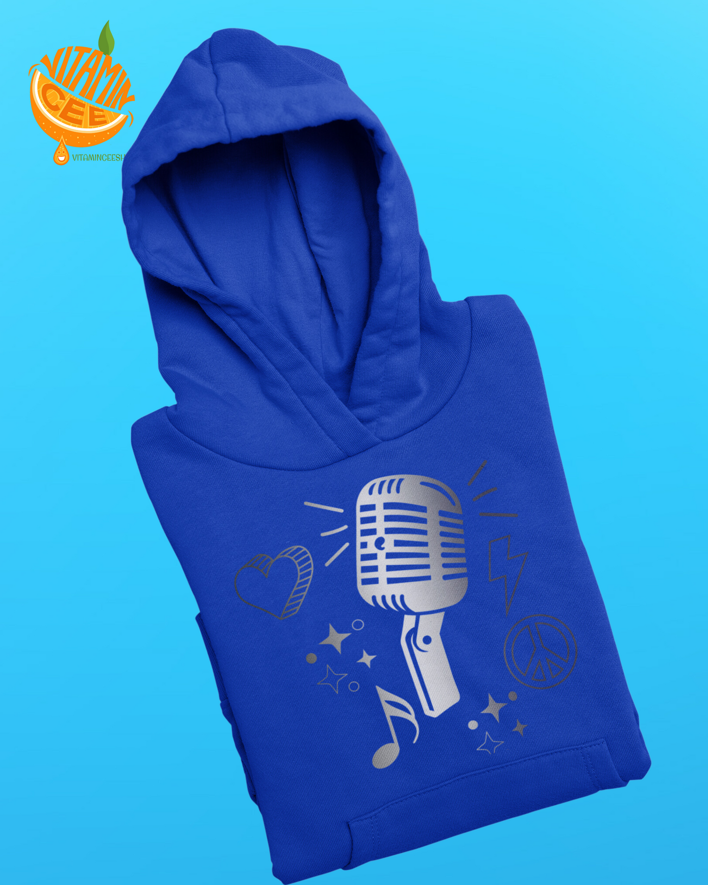 Fun Hoodie with a Fun Hot Mic Graphic!