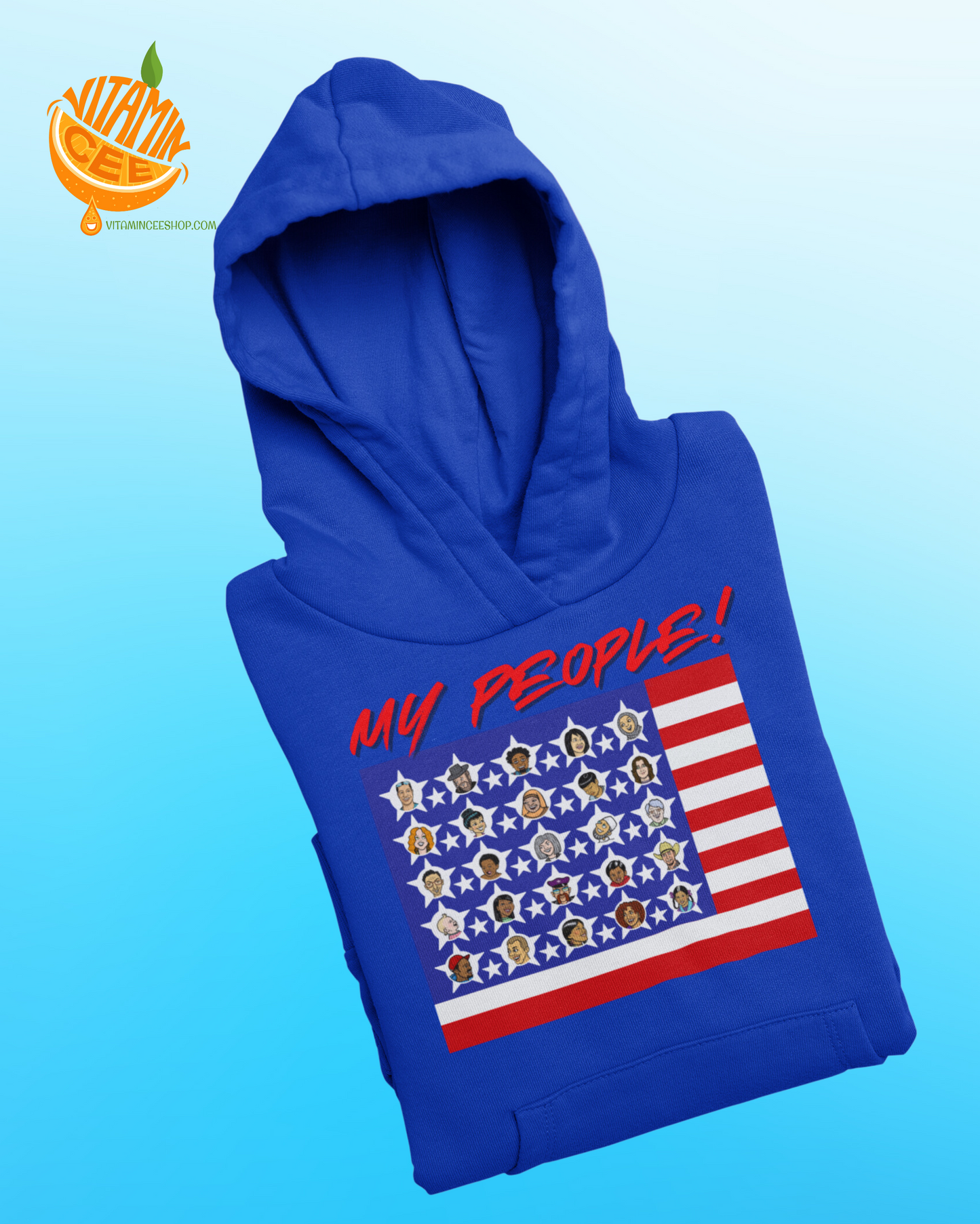 Fun Hoodie that Features our Diversity in America!