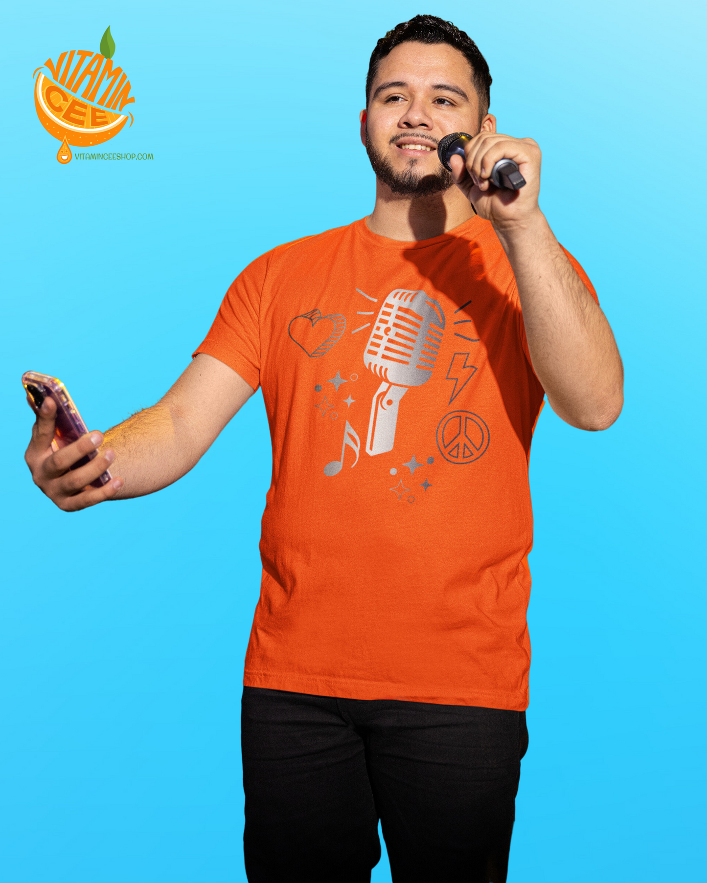 Fun & Cool Microphone Graphic Tees!