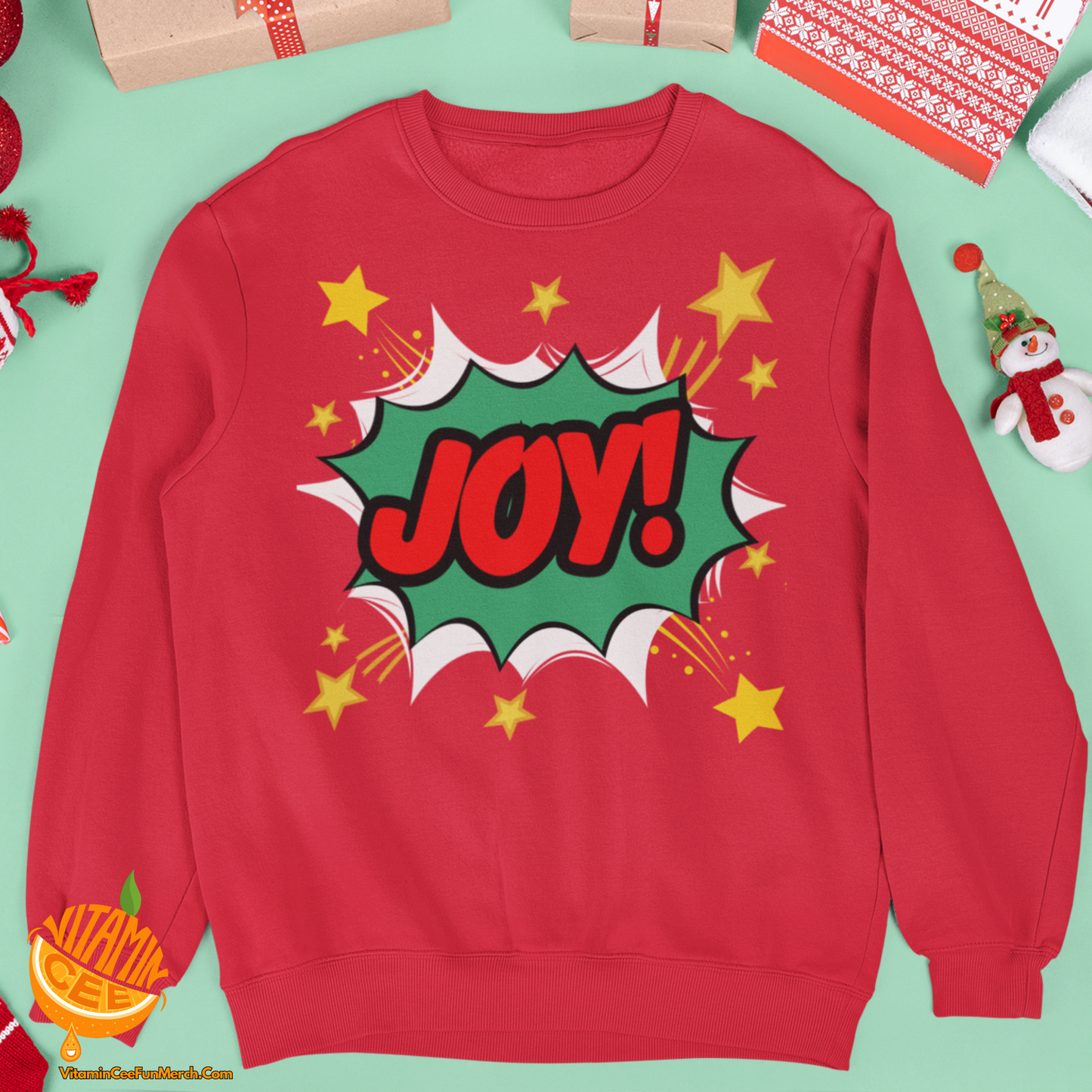 Fun Christmas Sweater Show everyone what your real SuperHero Power is!