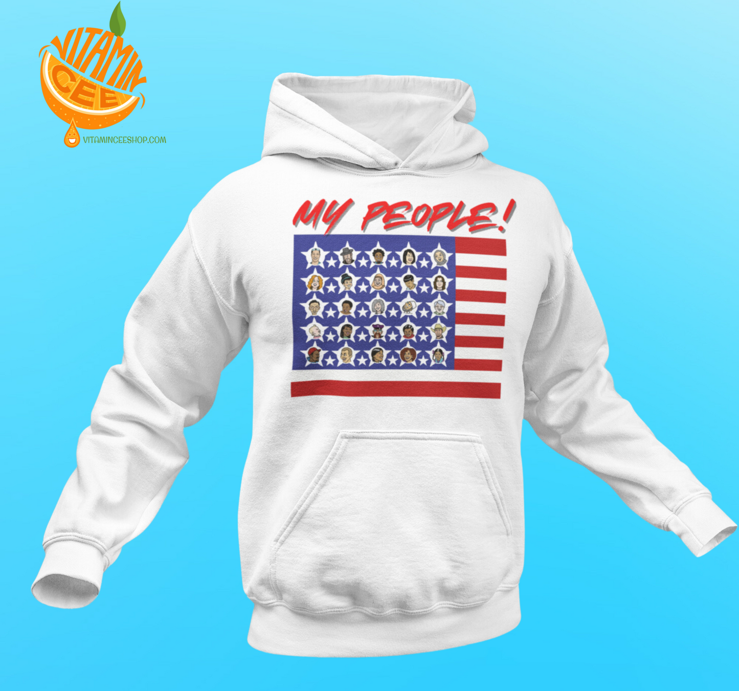 Fun Hoodie that Features our Diversity in America!