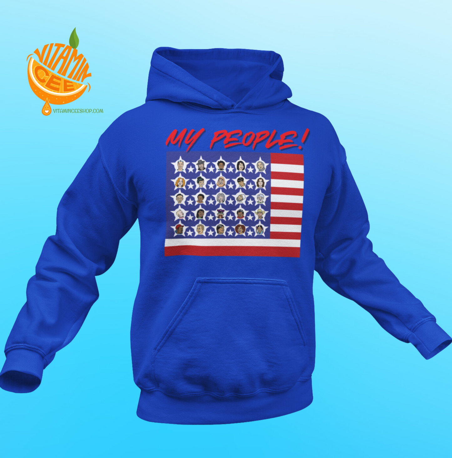 Fun Hoodie that Features our Diversity in America!