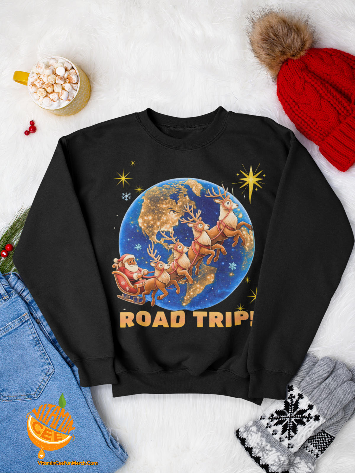 Fun Christmas Sweater Featuring the Ultimate Road Warrior!