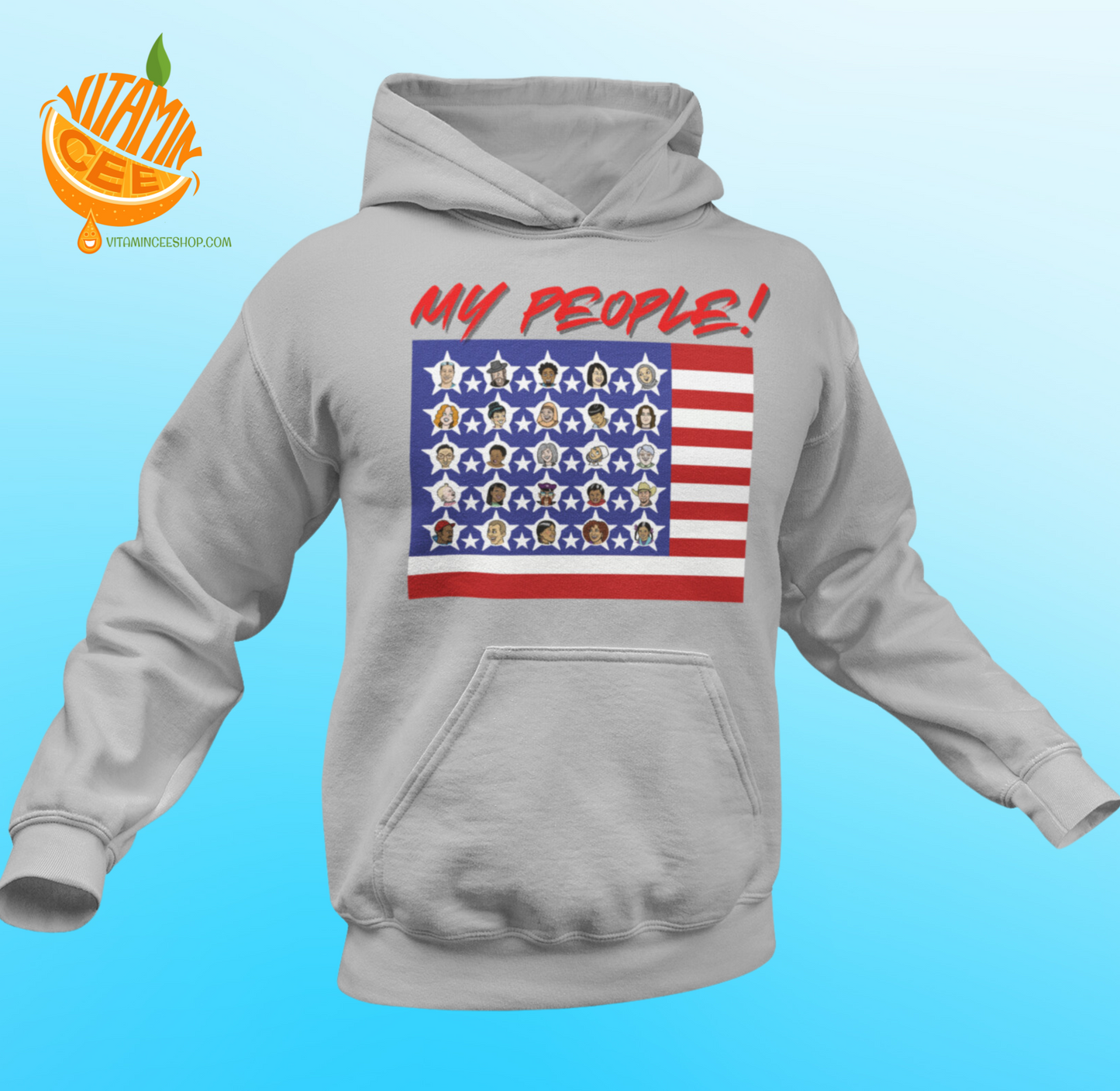 Fun Hoodie that Features our Diversity in America!