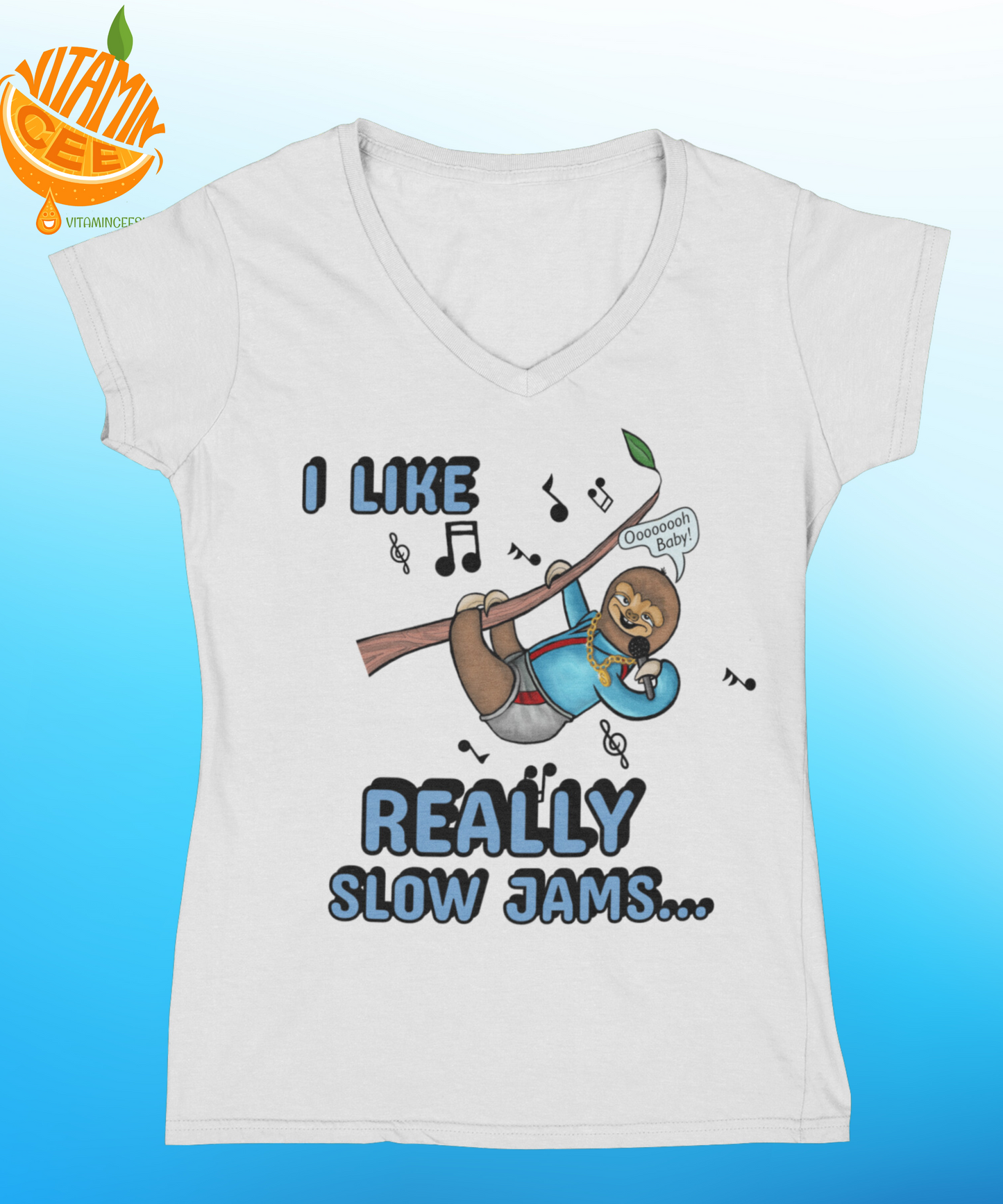 Slow Jam Fans! Cute Sloth Fans! Here's your Favorite Tee Shirt!