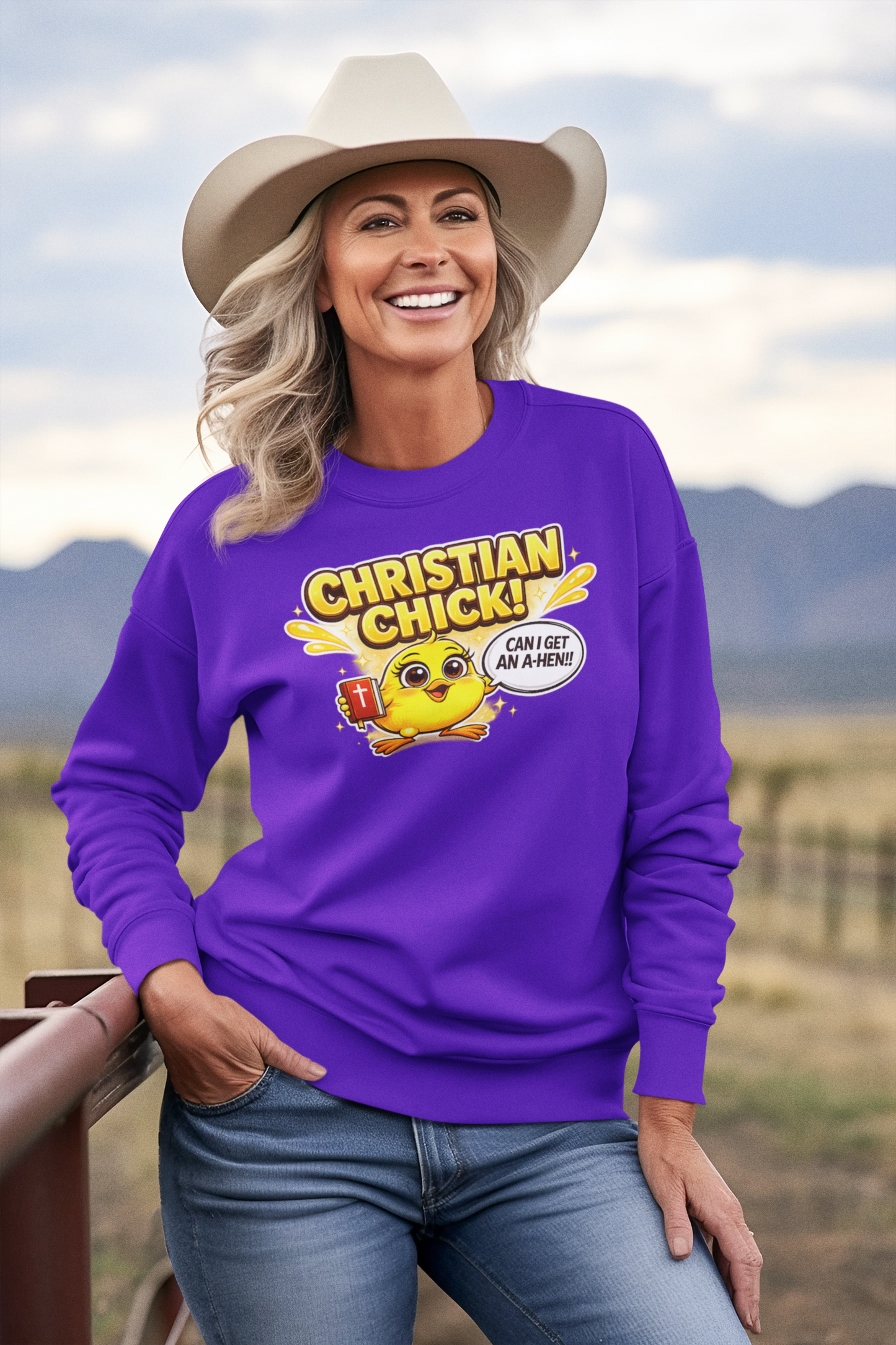 Christian Chick Sweatshirt – Funny Christian Women’s Faith Sweatshirt