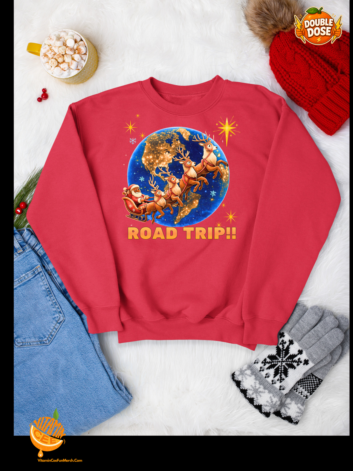 Fun Christmas Sweater Featuring the Ultimate Road Warrior!