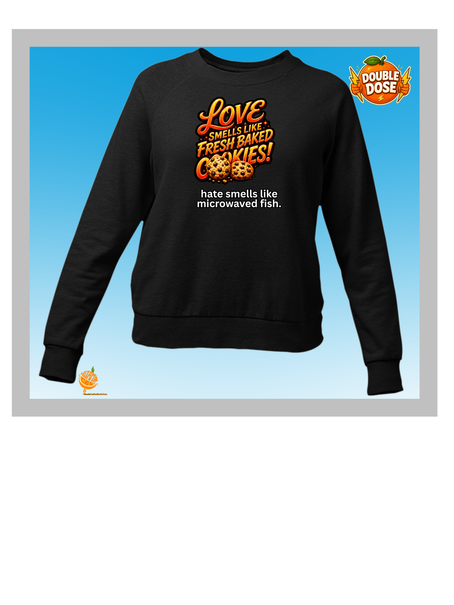 Love Smells Like Fresh Baked Cookies Funny Graphic Tee