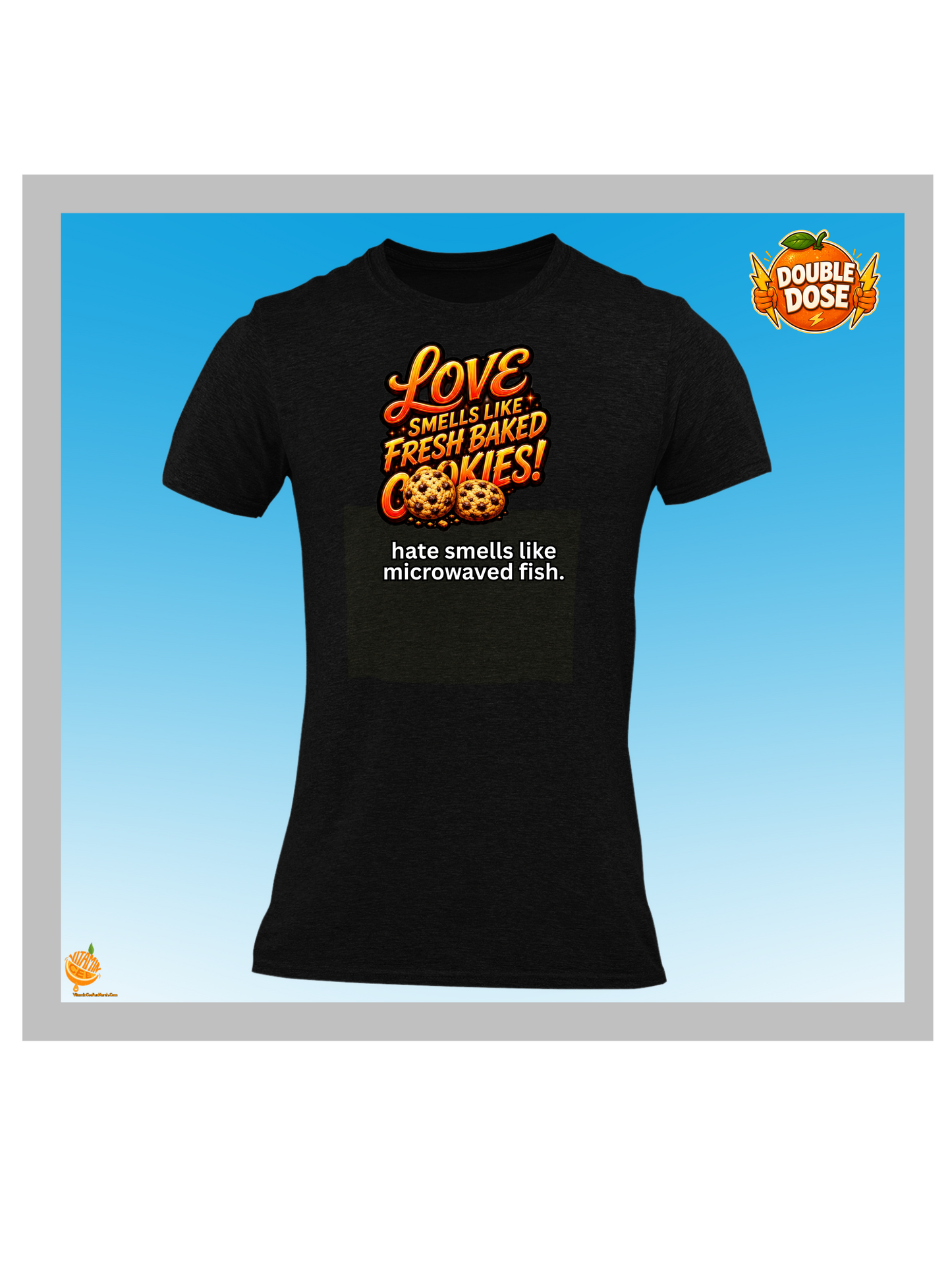 Love Smells Like Fresh Baked Cookies Funny Graphic Tee