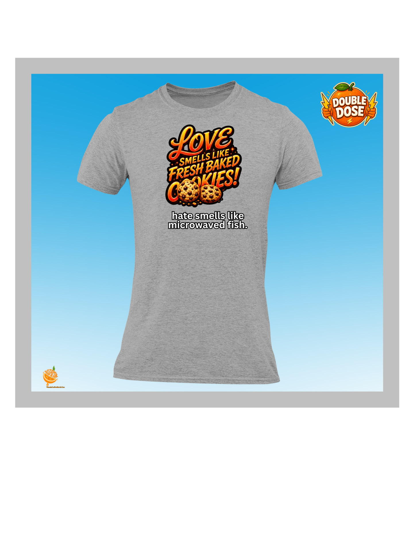 Love Smells Like Fresh Baked Cookies Funny Graphic Tee