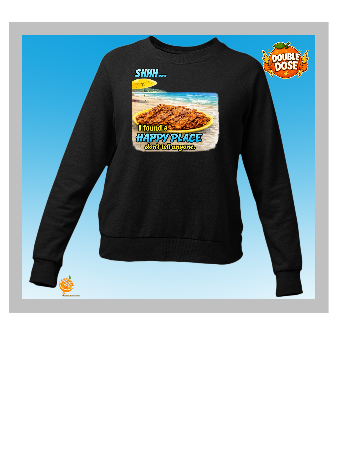 I’m In My Happy Place Bacon Beach Sweatshirt