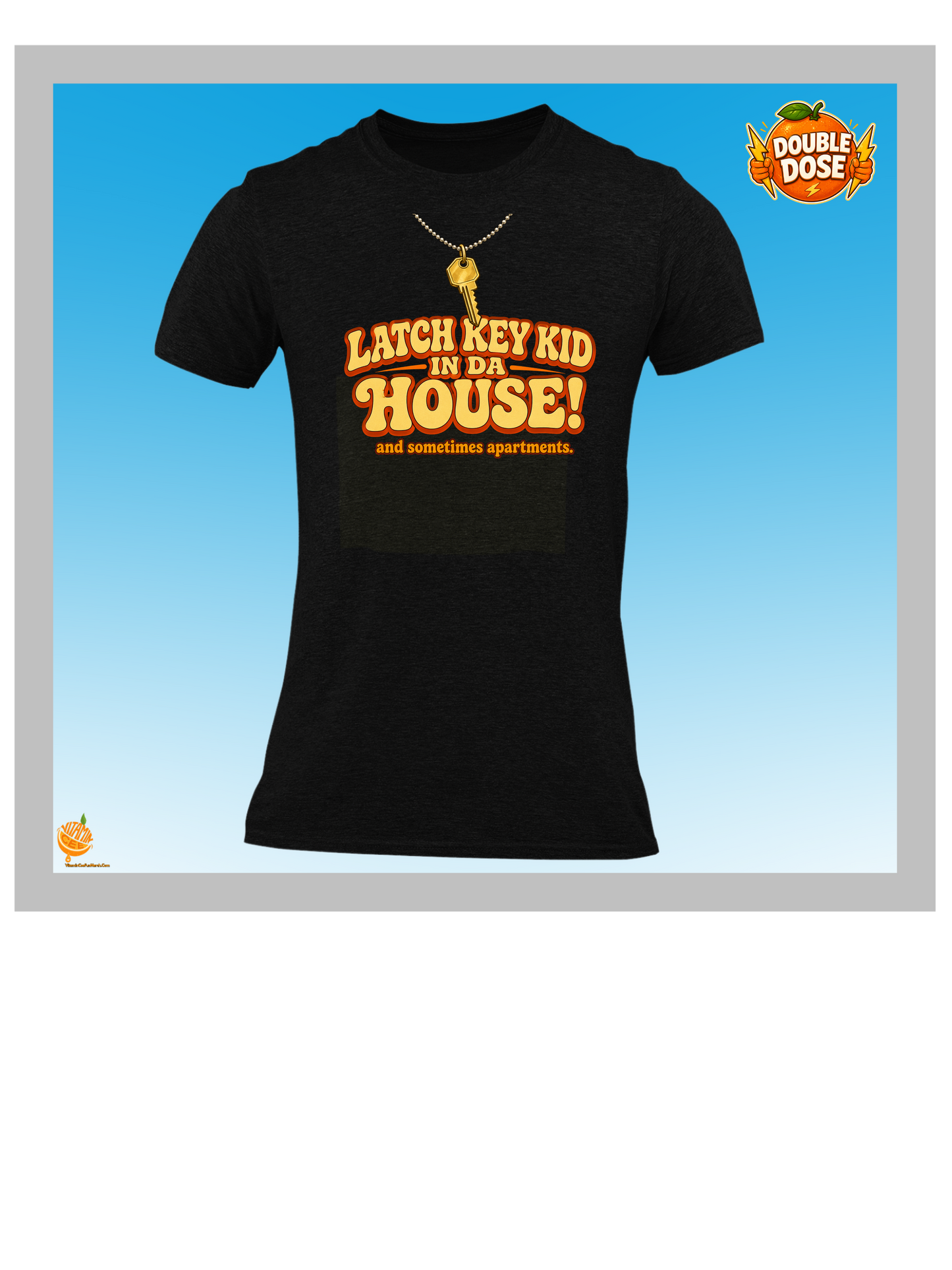 Latch Key Kid in Da House! Retro Gen X Funny Shirt