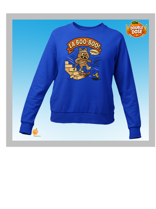 La Boo-Boo Funny Skateboarding Sweatshirt – Oopsie Banana Peel Cartoon