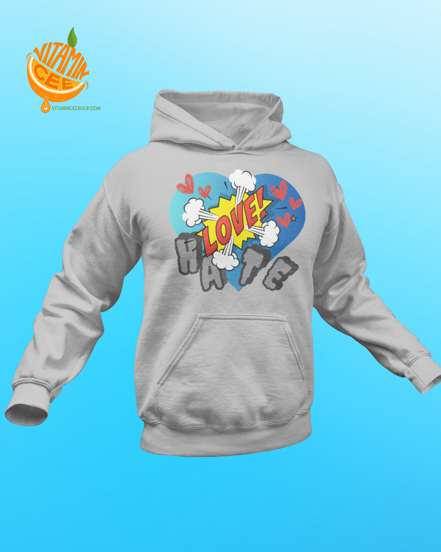 Fun Love vs hate Tee Shirt & Hoodie