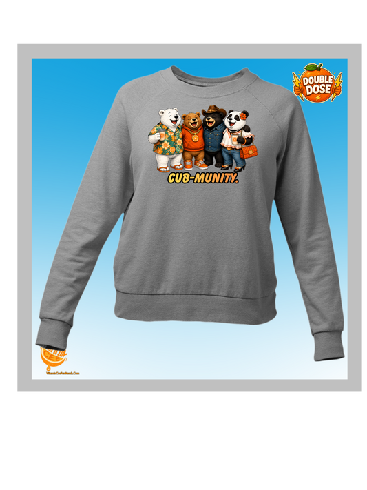 Cub-Munity Bear Sweatshirt – Cute Bear Friends Community Crewneck | Funny Animal Unity Shirt