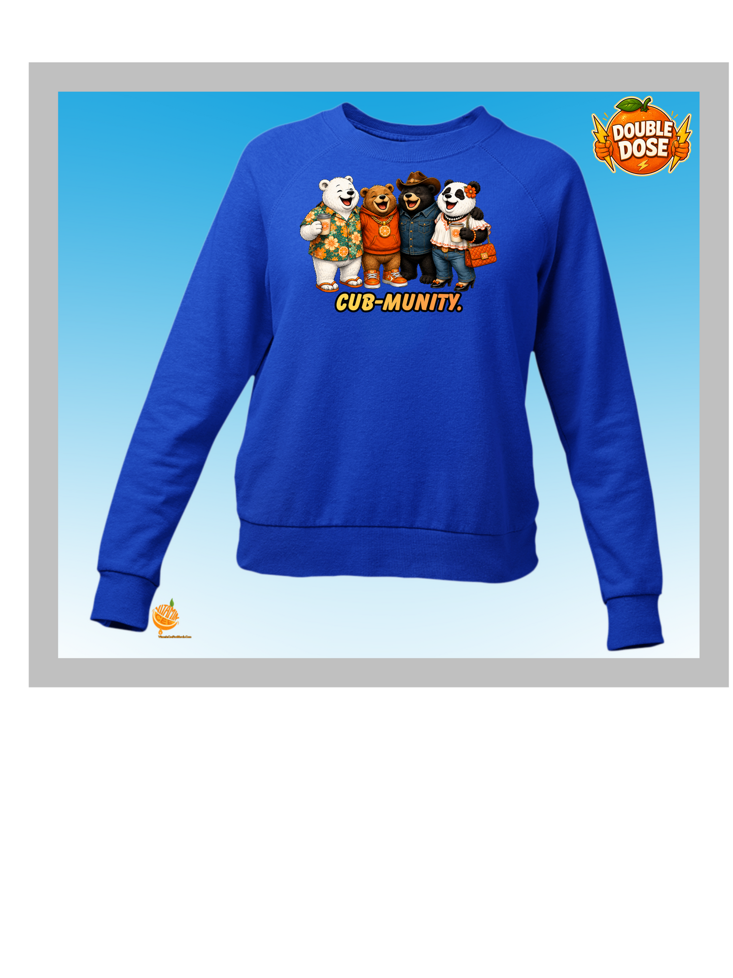 Cub-Munity Bear Sweatshirt – Cute Bear Friends Community Crewneck | Funny Animal Unity Shirt