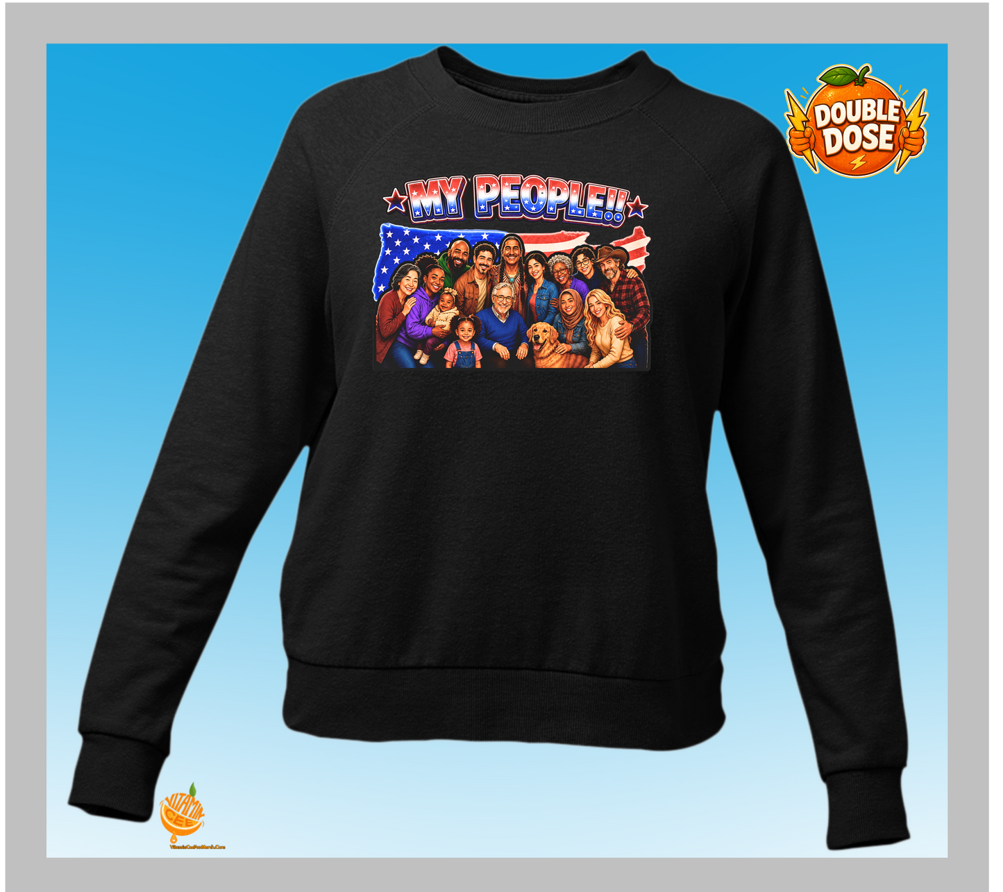 My People Diversity Sweatshirt – Inclusive USA Unity Graphic Crewneck