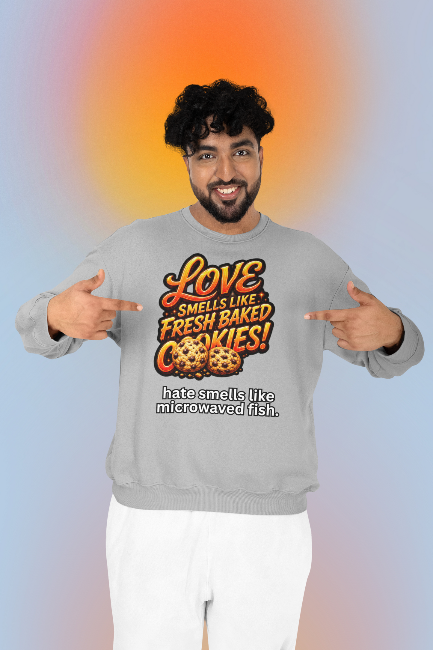 Love Smells Like Fresh Baked Cookies Funny Graphic Tee