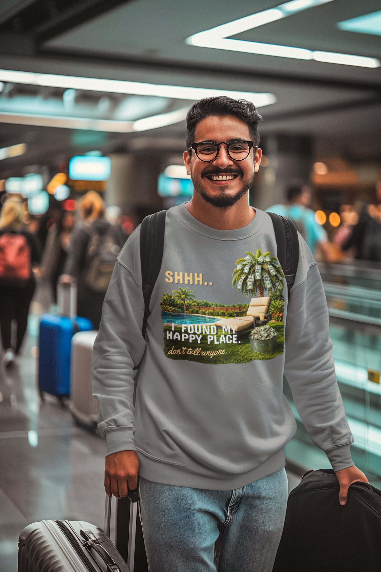 Shhh… I’m in My Happy Place Sweatshirt – Cozy Relaxing Pullover