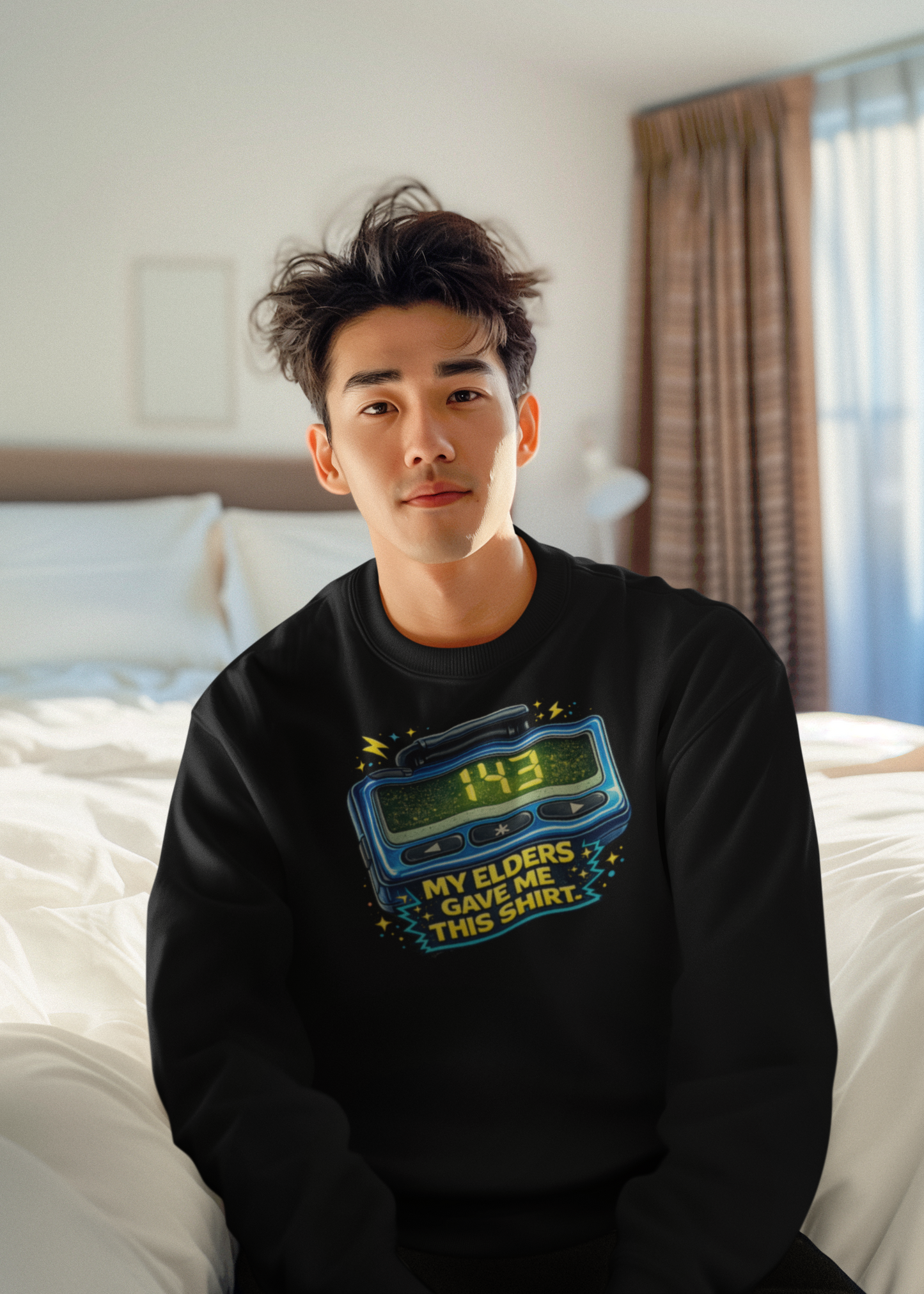 My Elders Gave Me This Shirt – Funny 143 Pager Sweatshirt | Retro 90s Throwback Crewneck