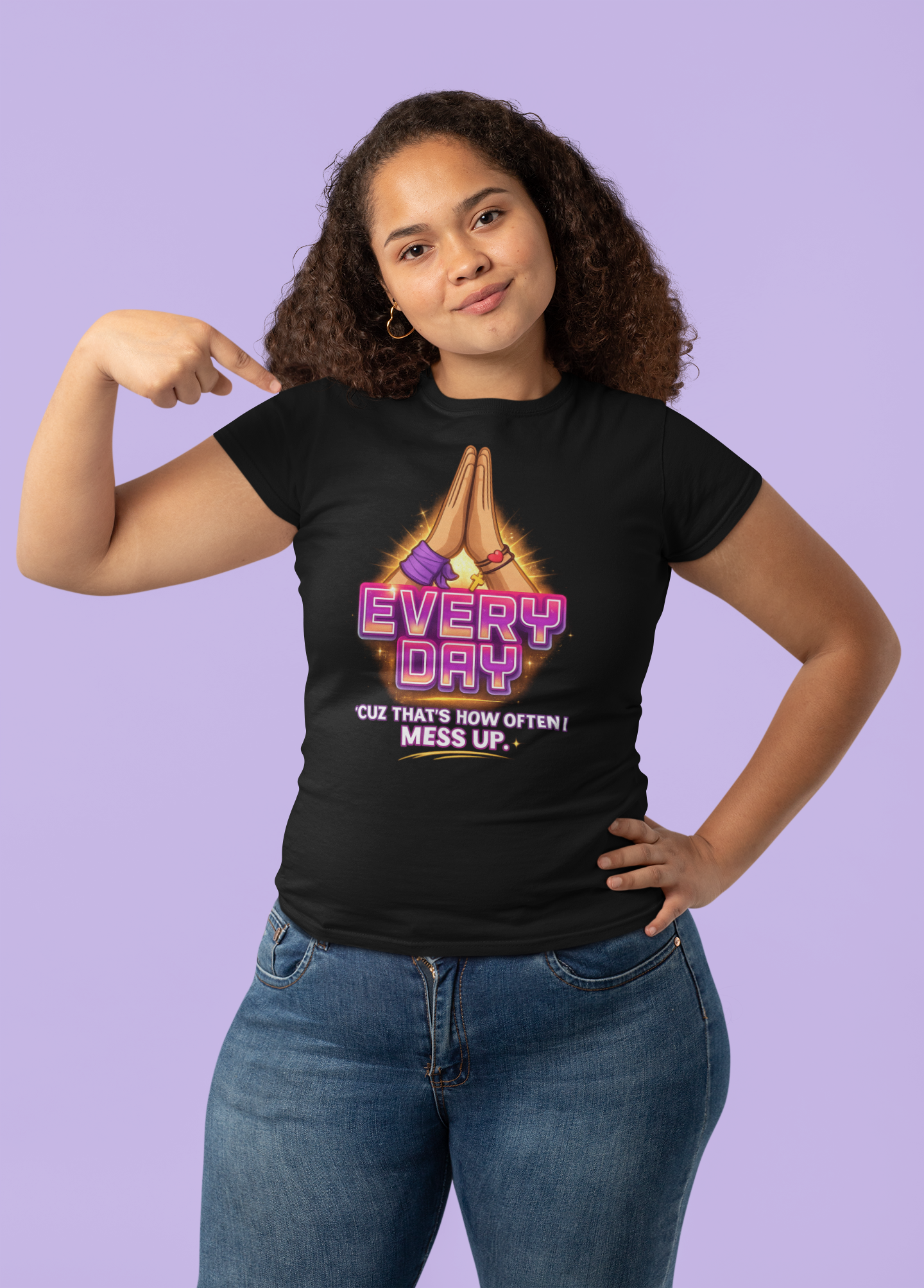 Every Day Prayer Shirt – Funny Christian Faith Graphic T-Shirt